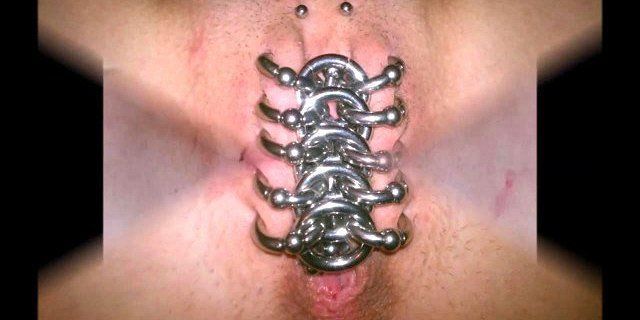 Extreme pierced pussy