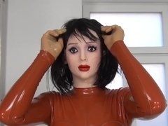 Tied latex doll