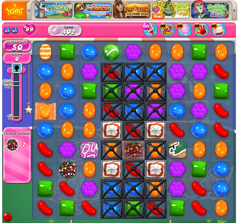 Salty reccomend candy crush
