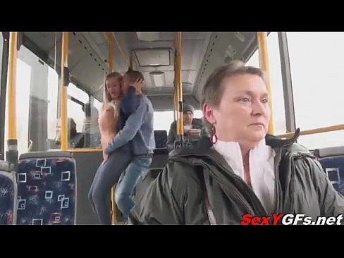 Porn bus public 