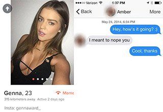 Tinder with nudes