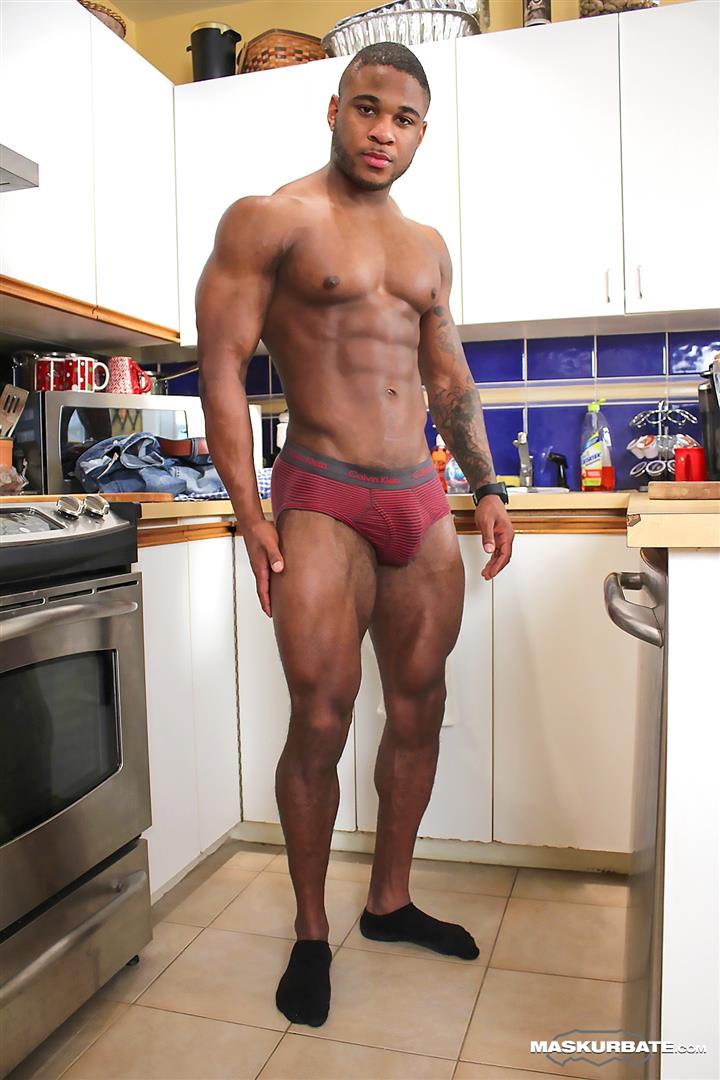 Black muscle man