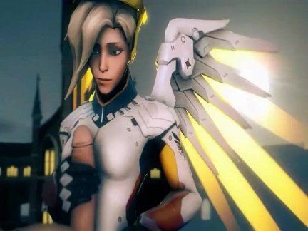 Pink Mercy Standing Doggystyle by Yeero (Looped).