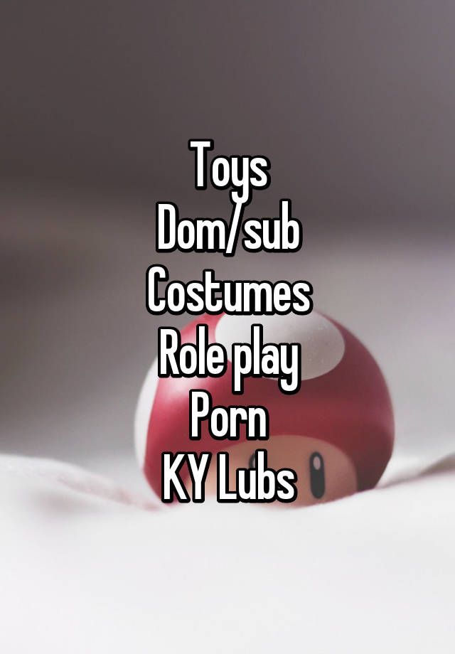 Code M. reccomend dom sub toys