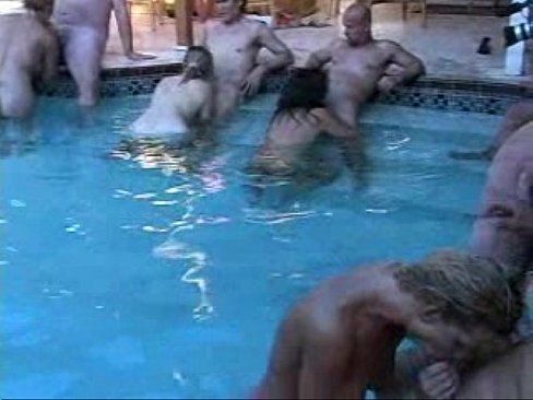 Pool side orgy