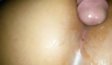 Anal orgasm close up