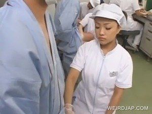 Asian nurse massage handjob