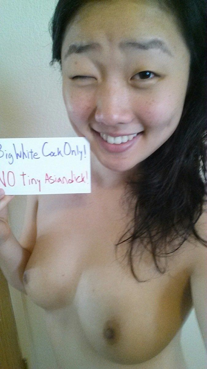 Asian girlfriend white cock