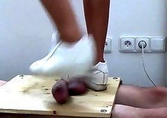Pigtail recomended cock trampling sneaker girl