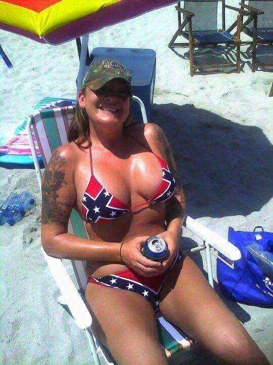 Confederate flag bikini interracial pictures