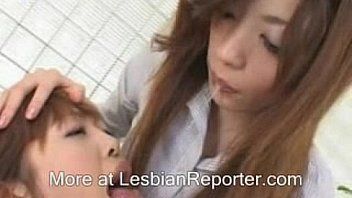 Japanese lesbian spit kiss