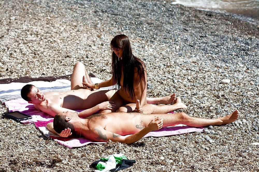 best of Dick lick beach on naked pornstar